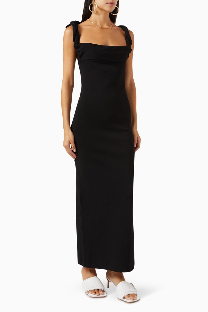 

La Robe Maille Alca Dress in Knit, Black