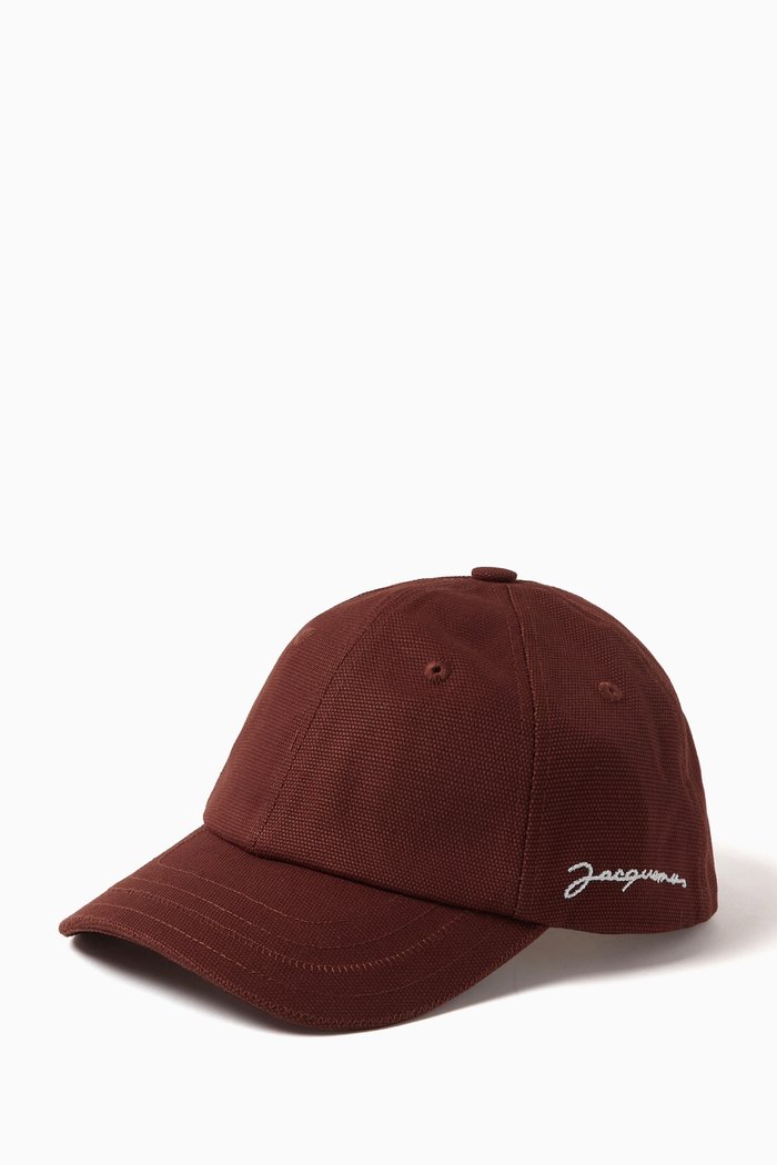 

La Casquette Signature Baseball Cap in Cotton, Brown