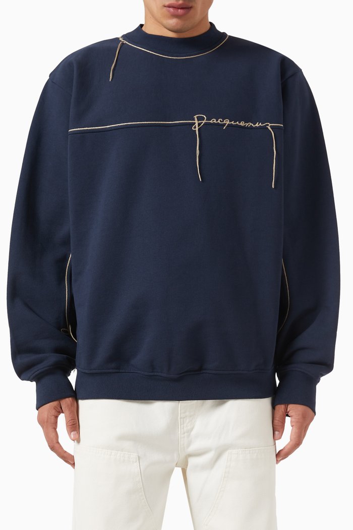 

Le Fio Sweatshirt in Cotton-fleece, Blue