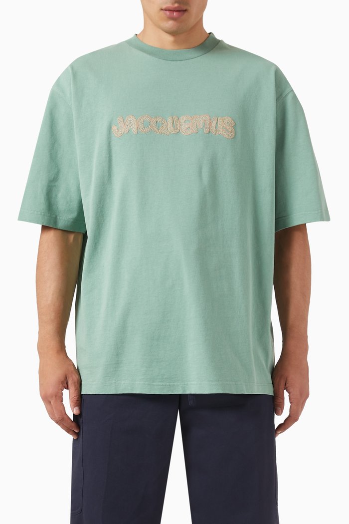 

Raphia logo T-shirt in Cotton Jersey, Green