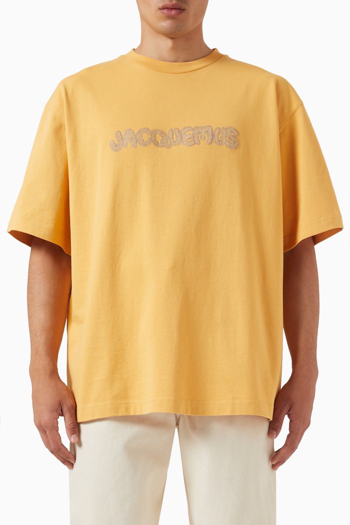

Raphia logo T-shirt in Cotton Jersey, Yellow