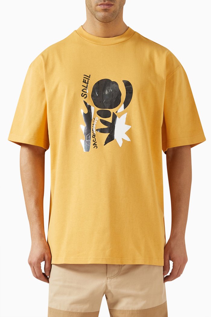 

Sun Mirror T-shirt in Cotton Jersey, Yellow