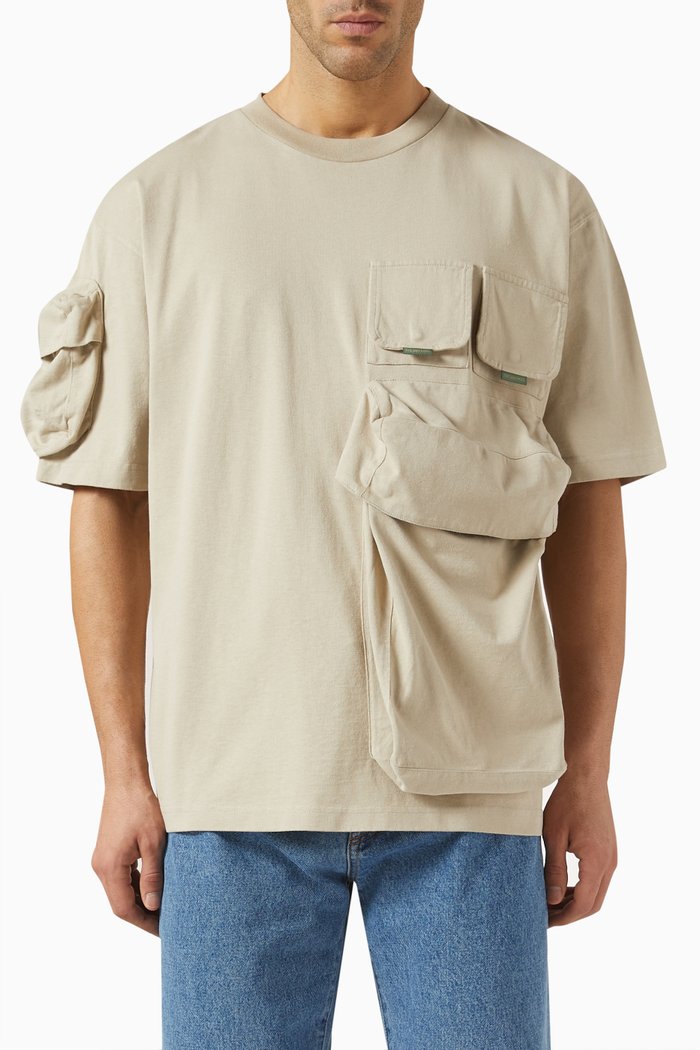 

Utility T-shirt in Cotton Jersey, Neutral