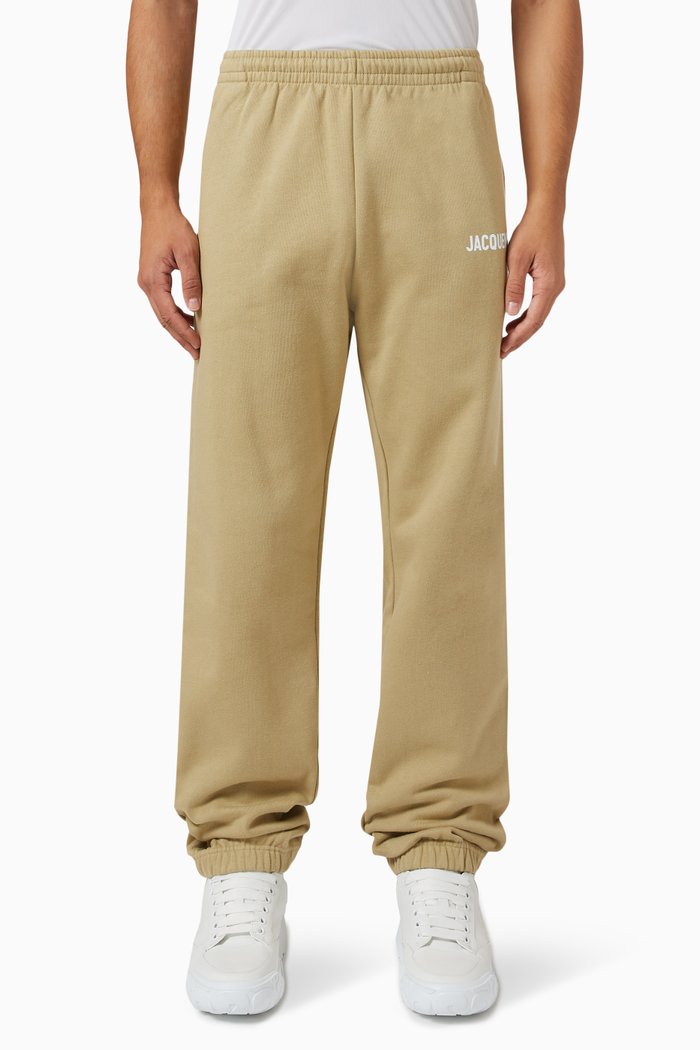 

Logo Print Sweatpants in Organic Cotton, Neutral