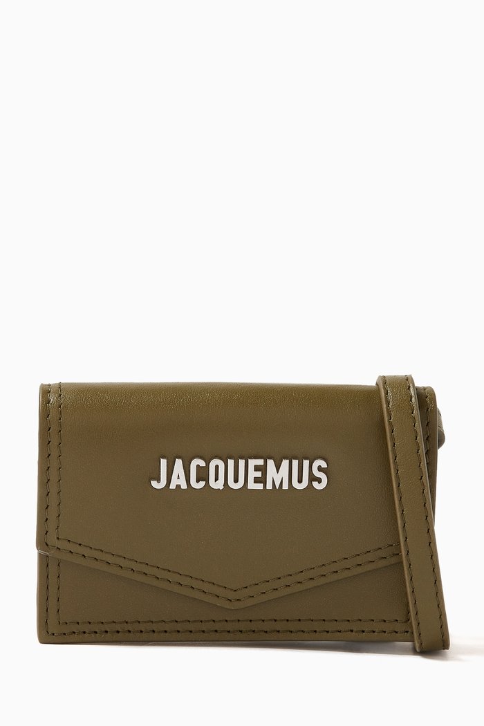 

Le Porte Azur Wallet in Leather, Neutral