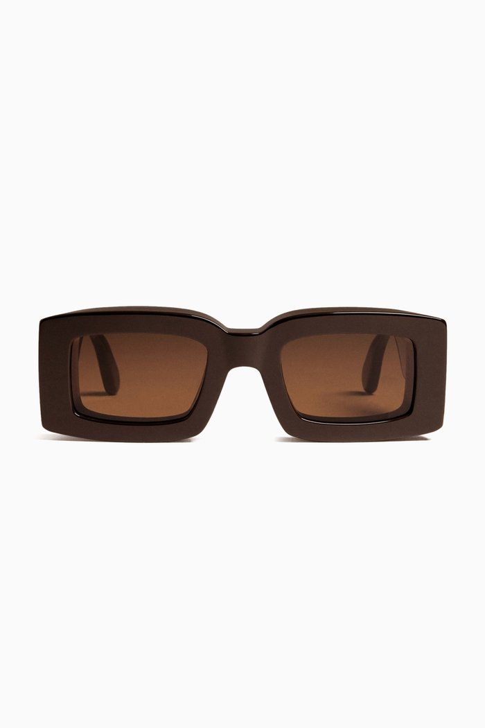 

Les Lunettes Tupi Square Sunglasses in Acetate, Brown