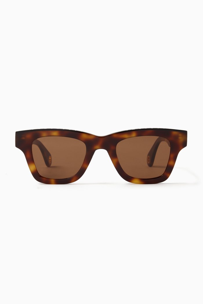 

Les Lunettes Nocio Sunglasses in Acetate, Brown