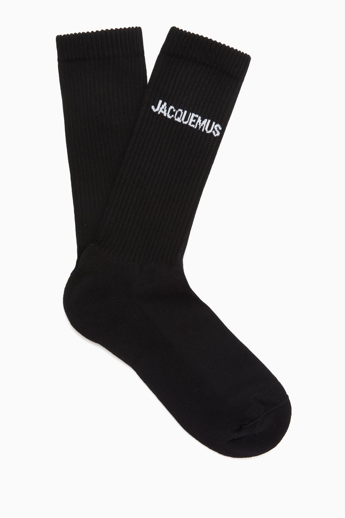 Les Chaussettes Jacquemus in Organic Cotton-blend, Black