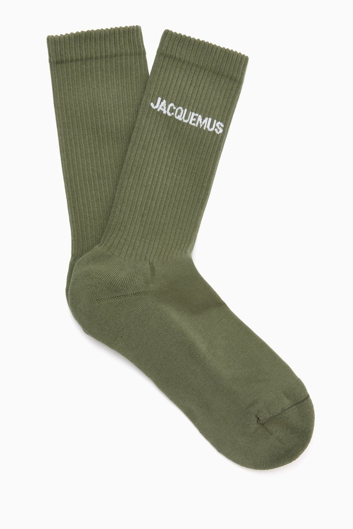 

Les Chaussettes Jacquemus in Organic Cotton-blend, Brown