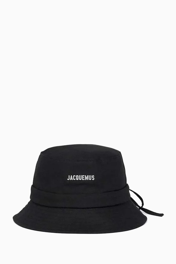 

Le Bob Gadjo Bucket Hat in Cotton-canvas, Black