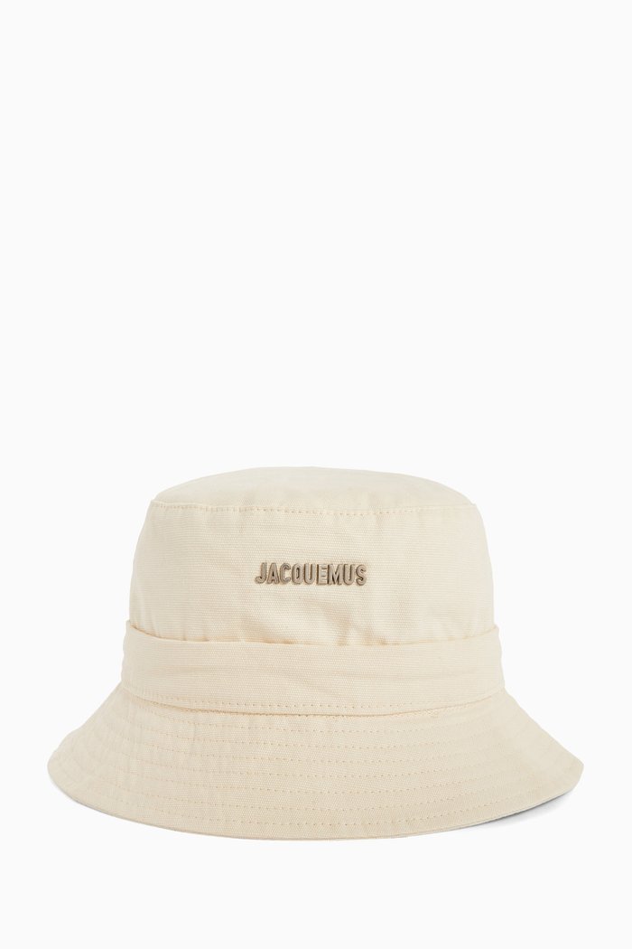 

Le Bob Gadjo Bucket Hat in Cotton-canvas, Neutral