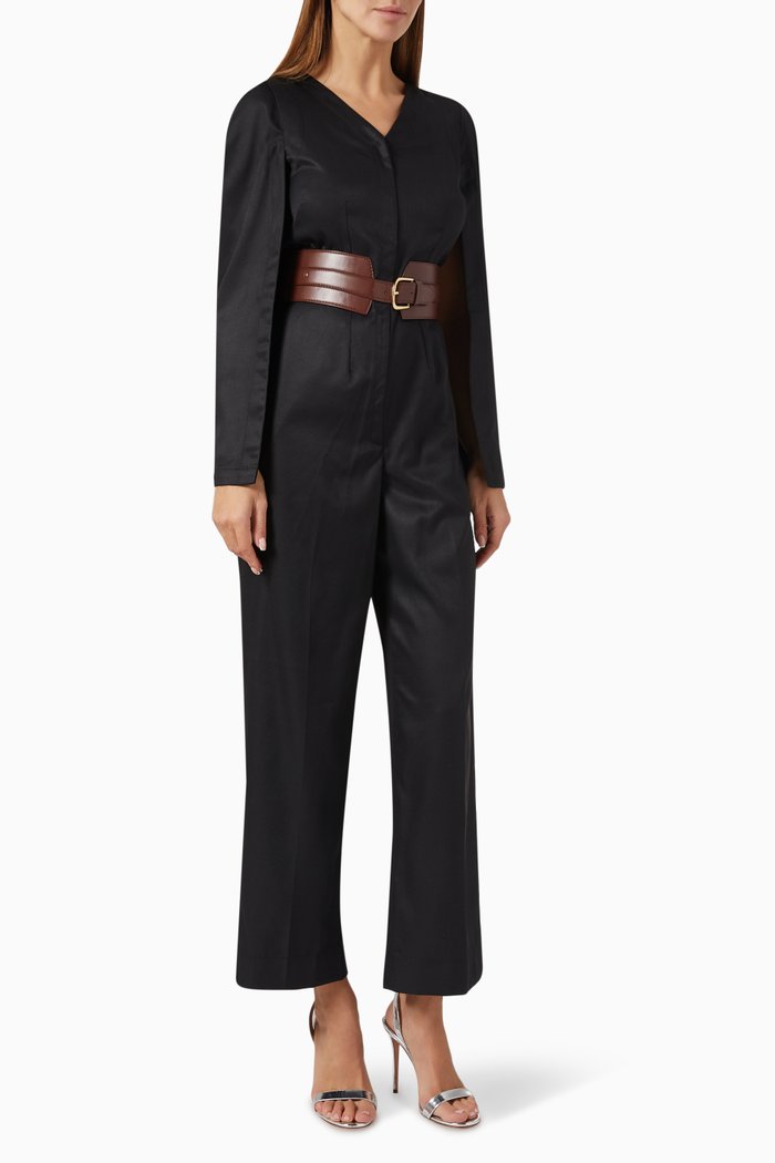 

Robin Jumpsuit in Terry Rayon, Black