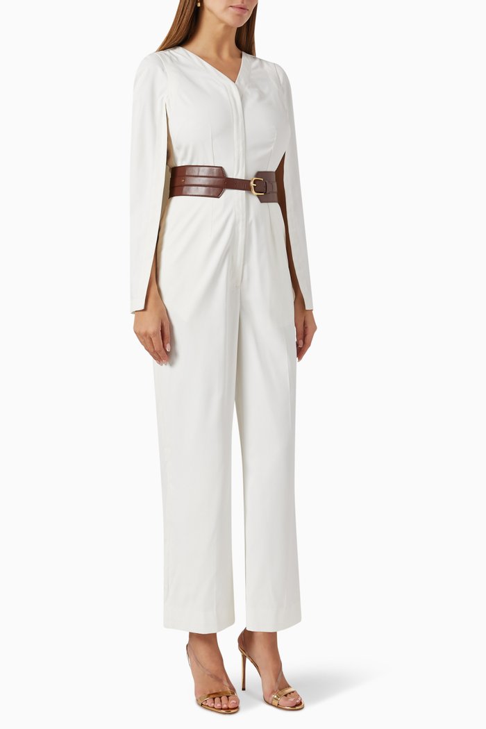 

Robin Jumpsuit in Terry Rayon, White