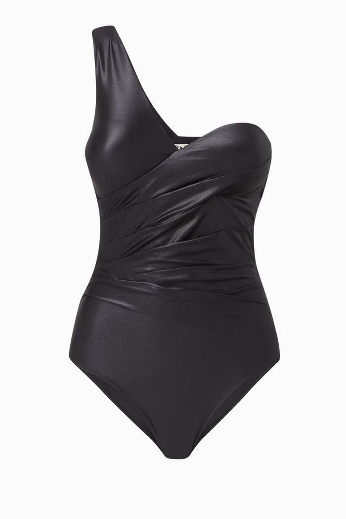 

Lartan One-piece Swimsuit, Black