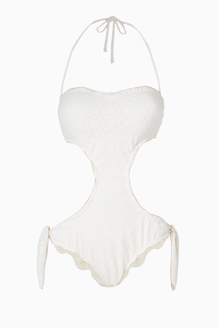 

Engracia One-piece Swimsuit, White