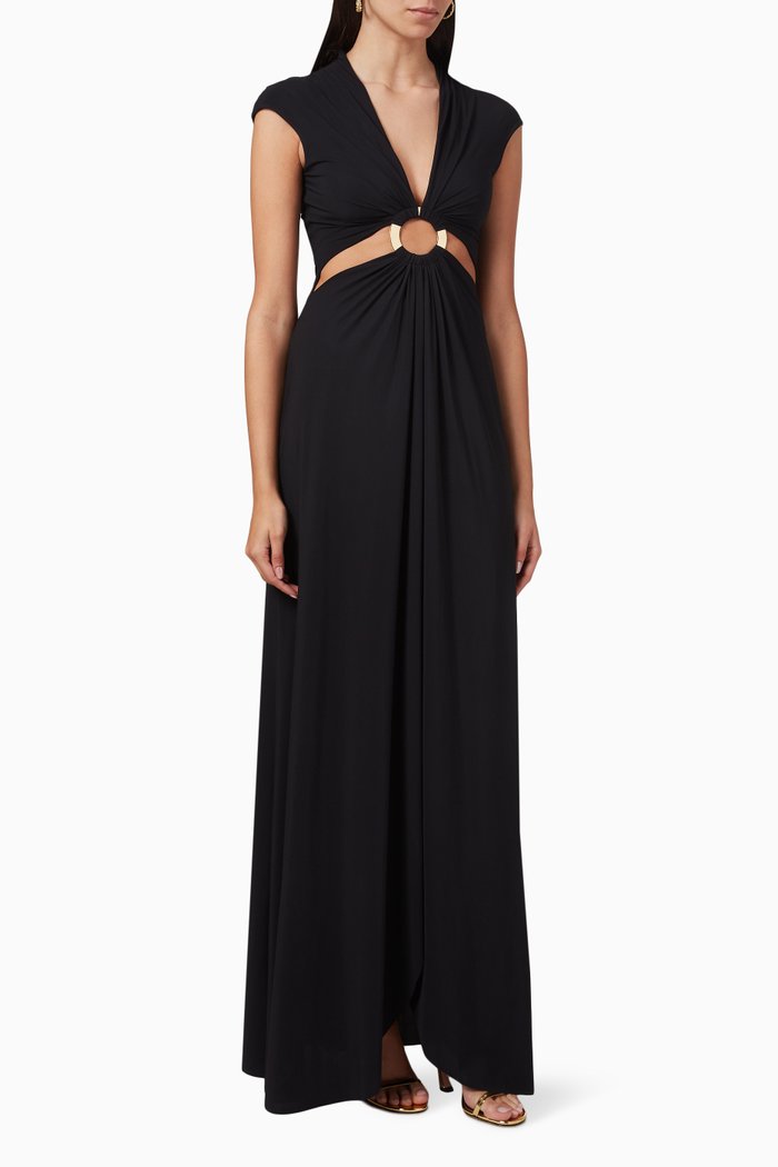 

Zunilda Cut-out Maxi Dress, Black