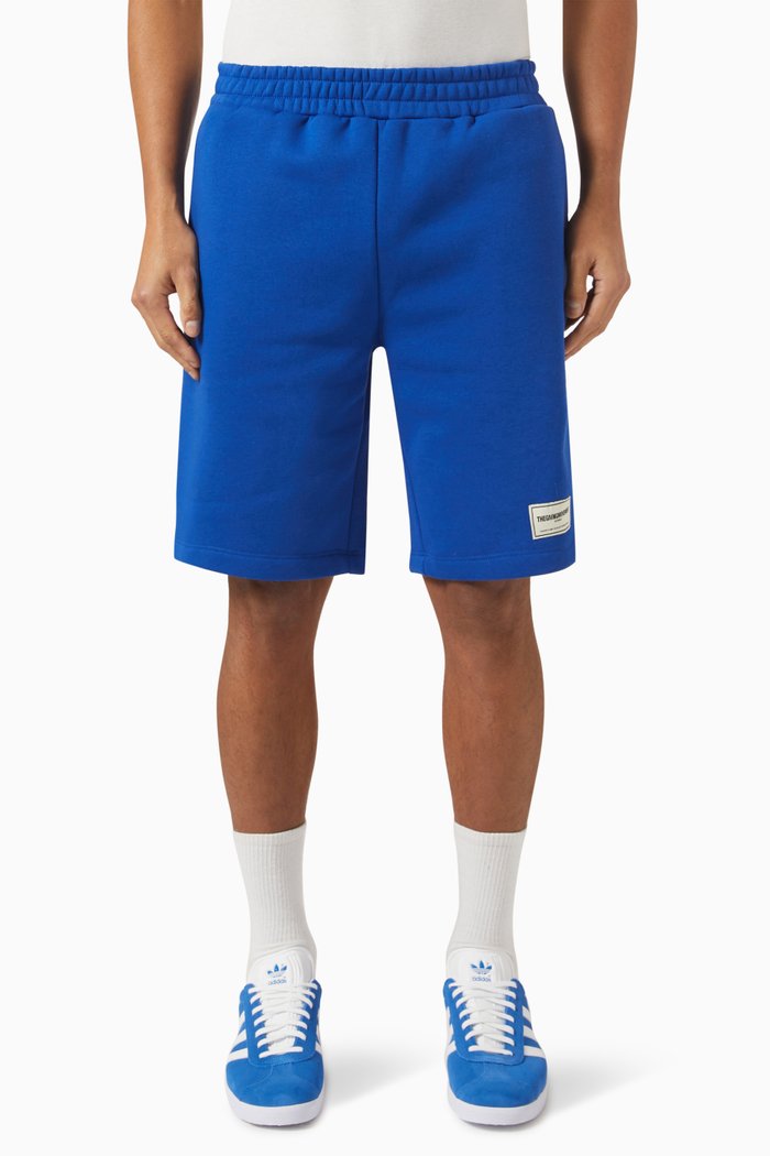 

Lounge Shorts in Organic Fleece, Blue
