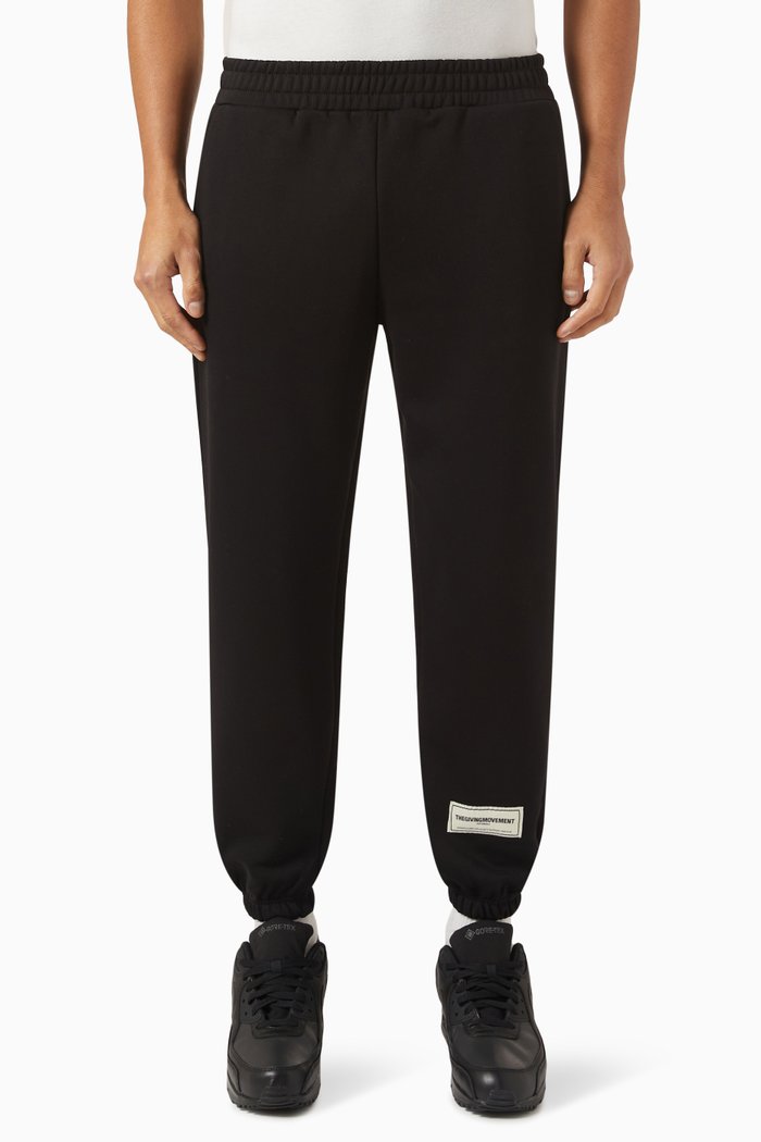 

Relaxed Joggers in Organic Fleece, Black