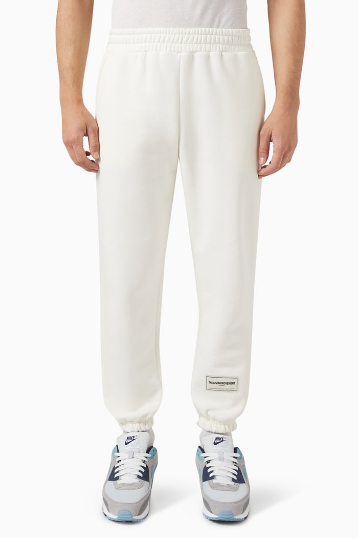 

Relaxed Joggers in Organic Fleece, Neutral