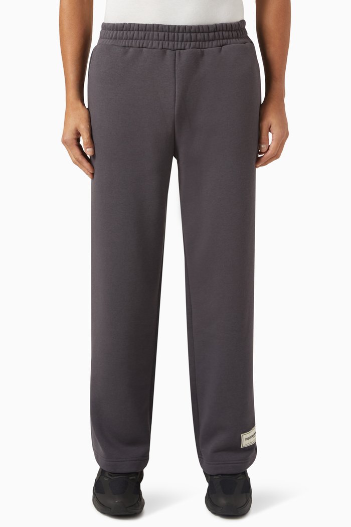 

Wide Leg Joggers in Organic Fleece, Grey
