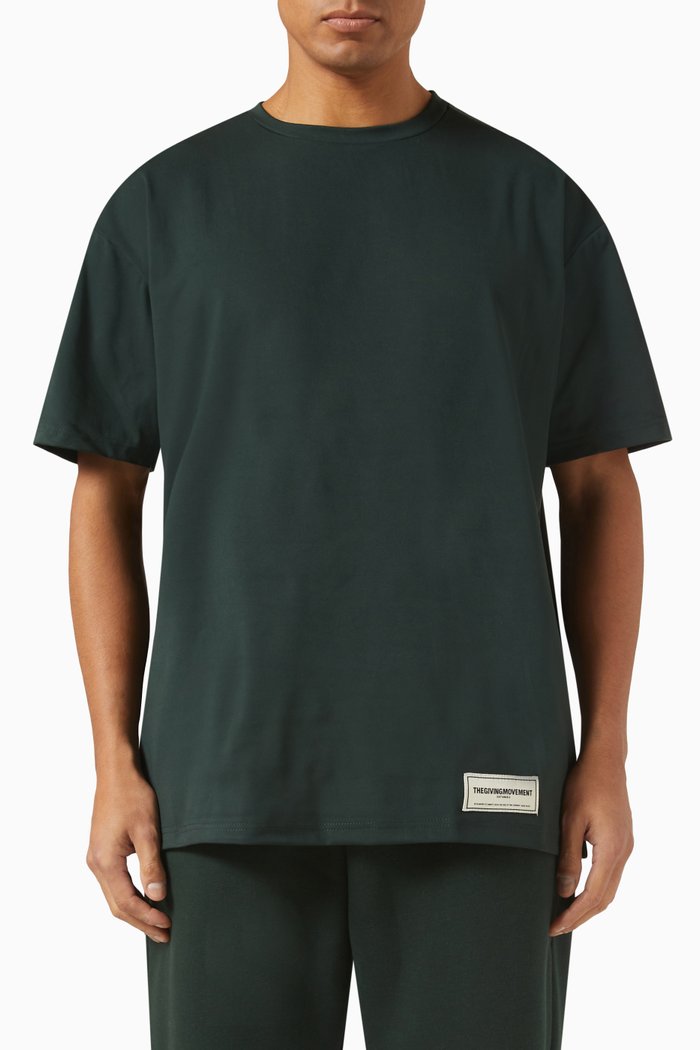 

Oversized T Shirt in Light Softskin100©, Green