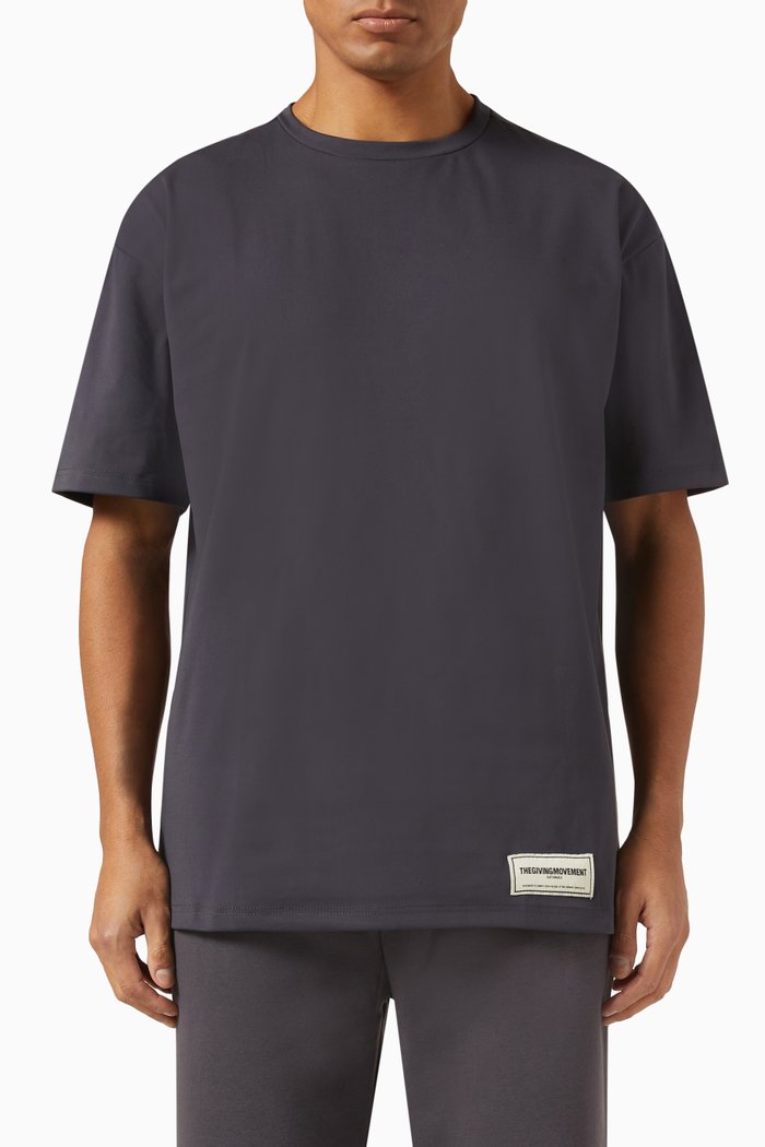 Oversized T Shirt in Light Softskin100©, Grey