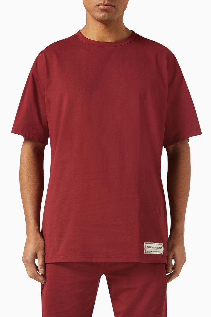 

Oversized T Shirt in Light Softskin100©, Red