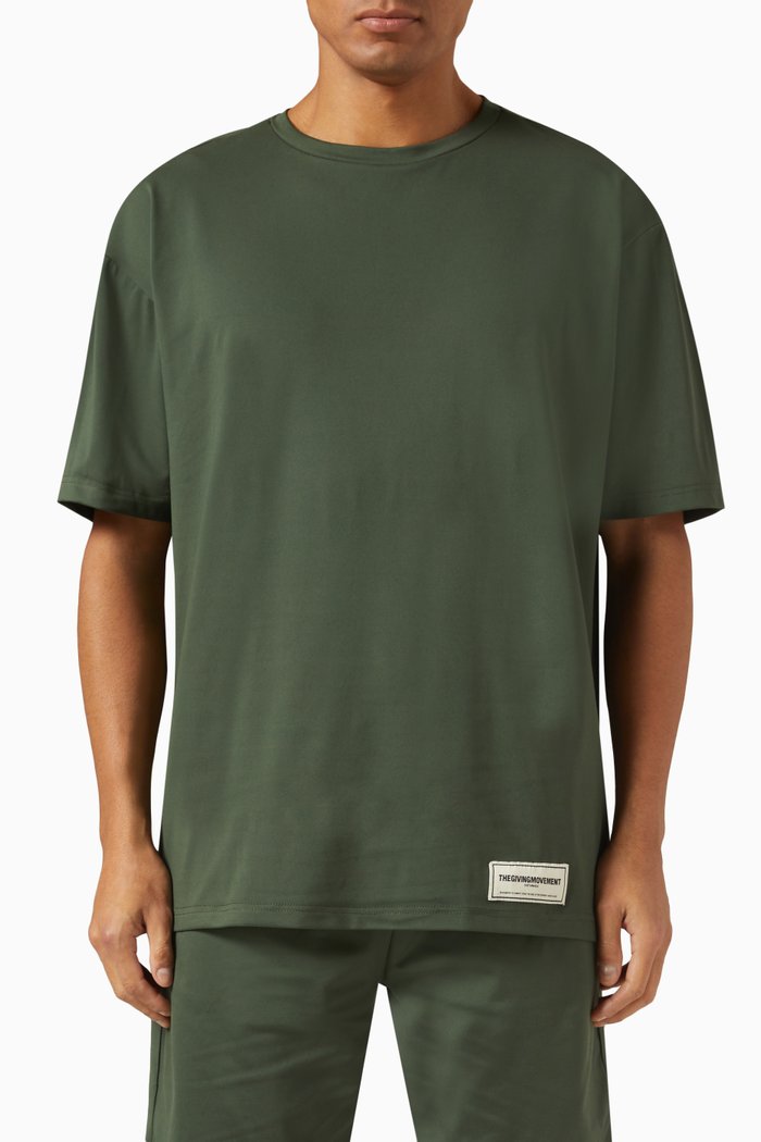 

Oversized T Shirt in Light Softskin100©, Green