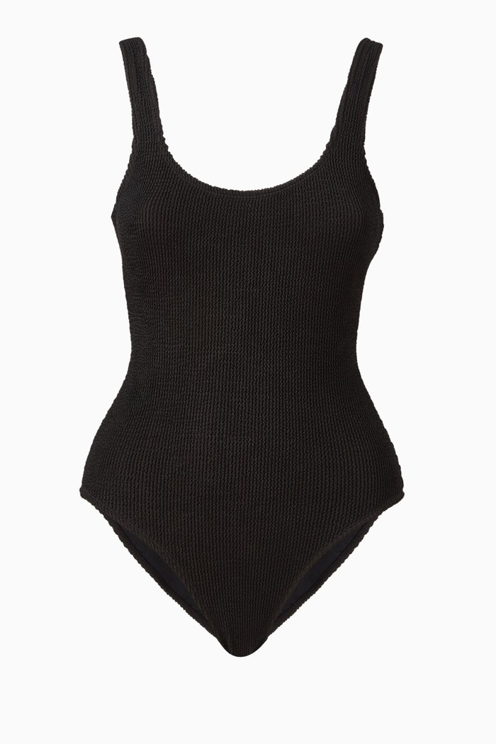 

Always Fits Modern Tank One-piece Swimsuit, Black