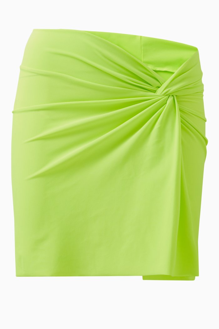 

Twisted Mini Swim Sarong, Green