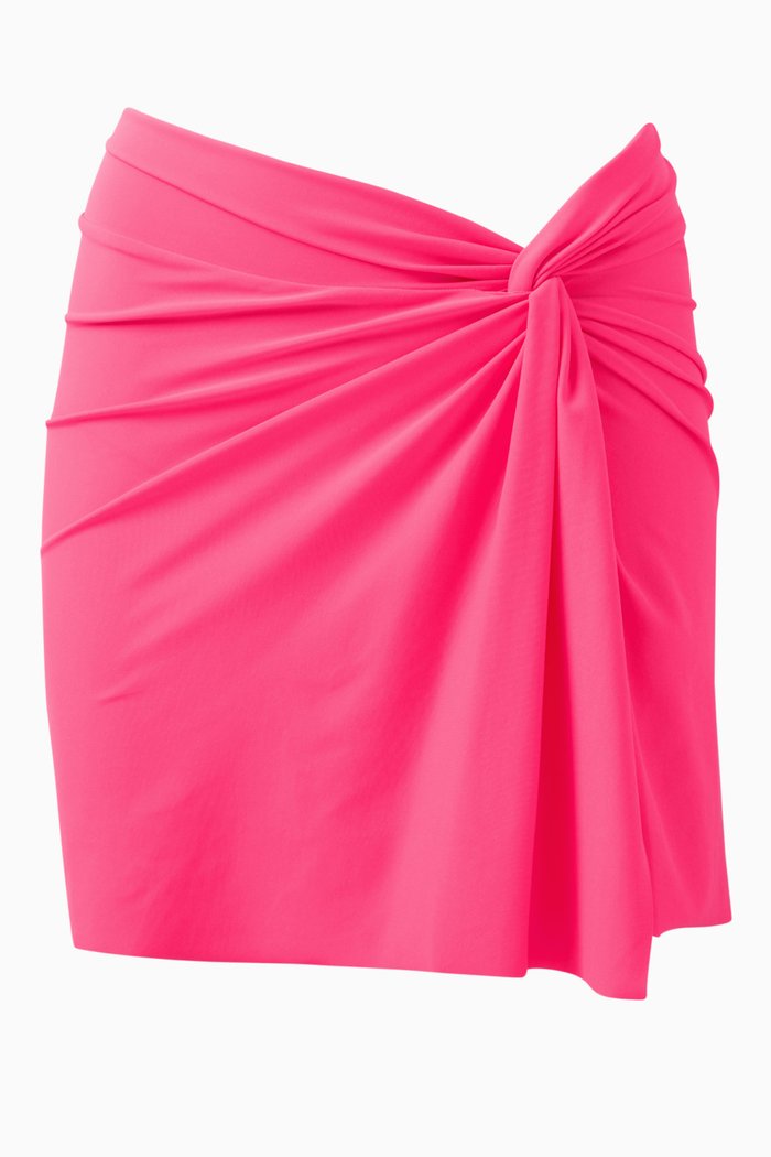 

Twisted Mini Swim Sarong, Pink