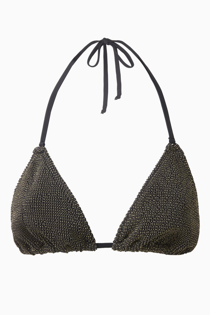 

Always Fits Sculpt Tie Bikini Top, Black