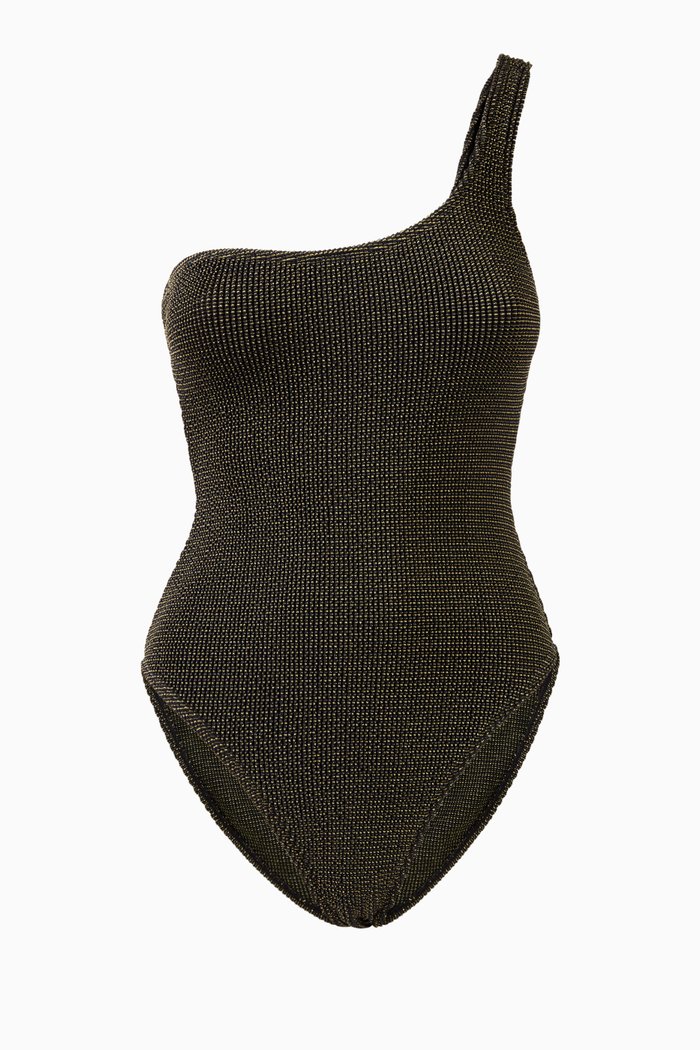 

Always Fits Sculpt One Shoulder Swimsuit, Black