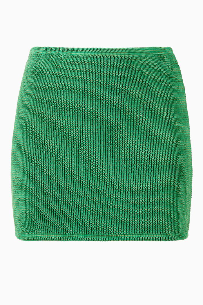 

Always Fits Sculpt Metallic Mini Skirt, Green