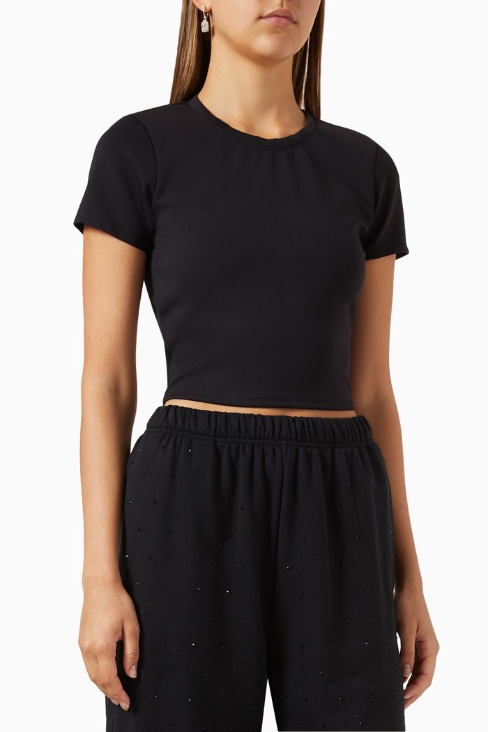 

Sculpt Swim T-shirt in Nylon Blend, Black