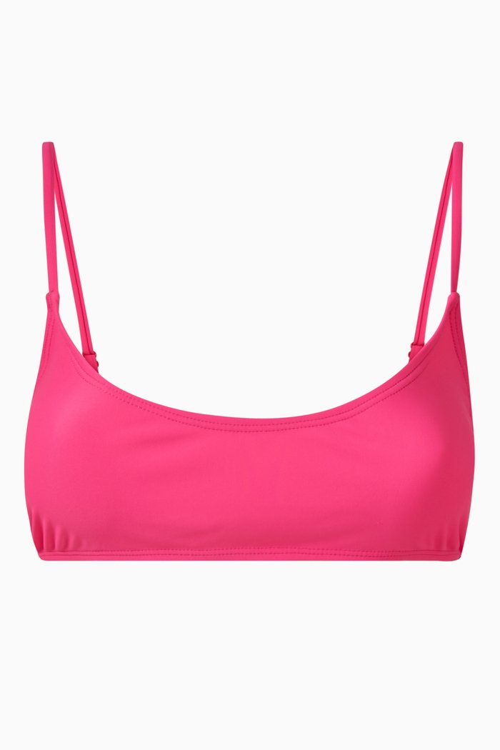 

Deep Scoop Bikini Top, Pink