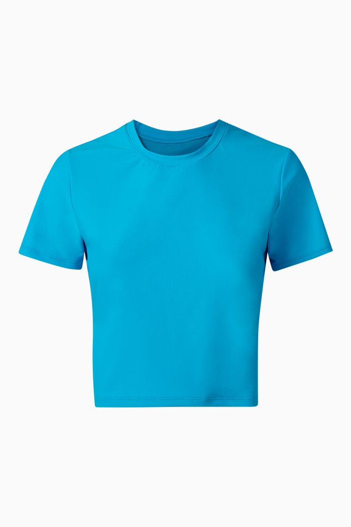 

Swim Crop T-shirt, Blue