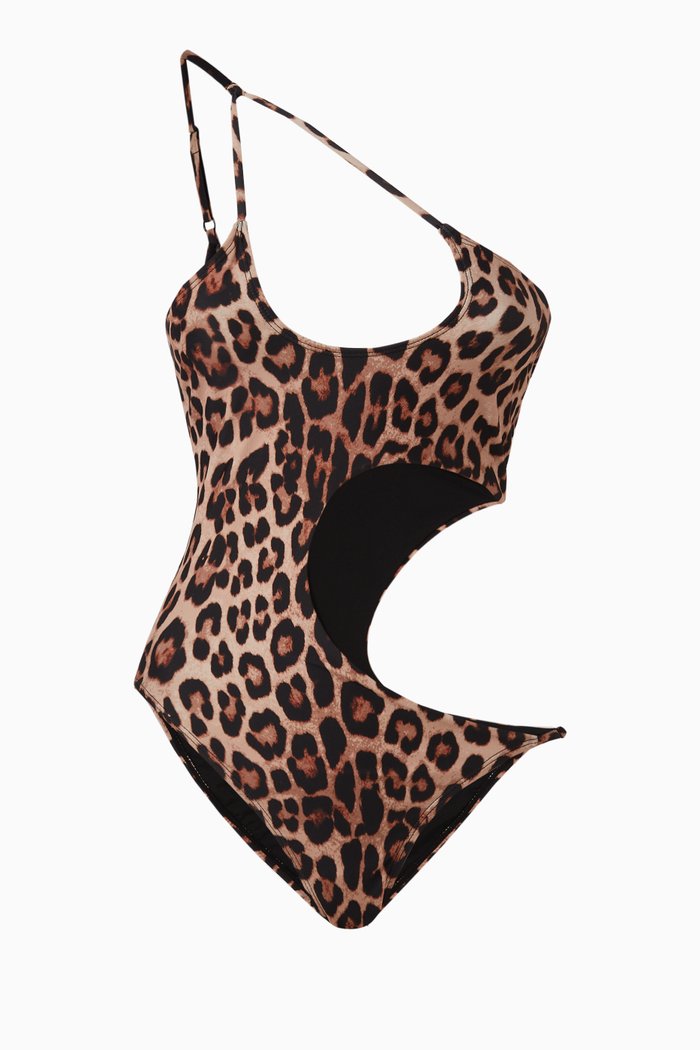 

Miami Cut-out One-piece Swimsuit, Brown