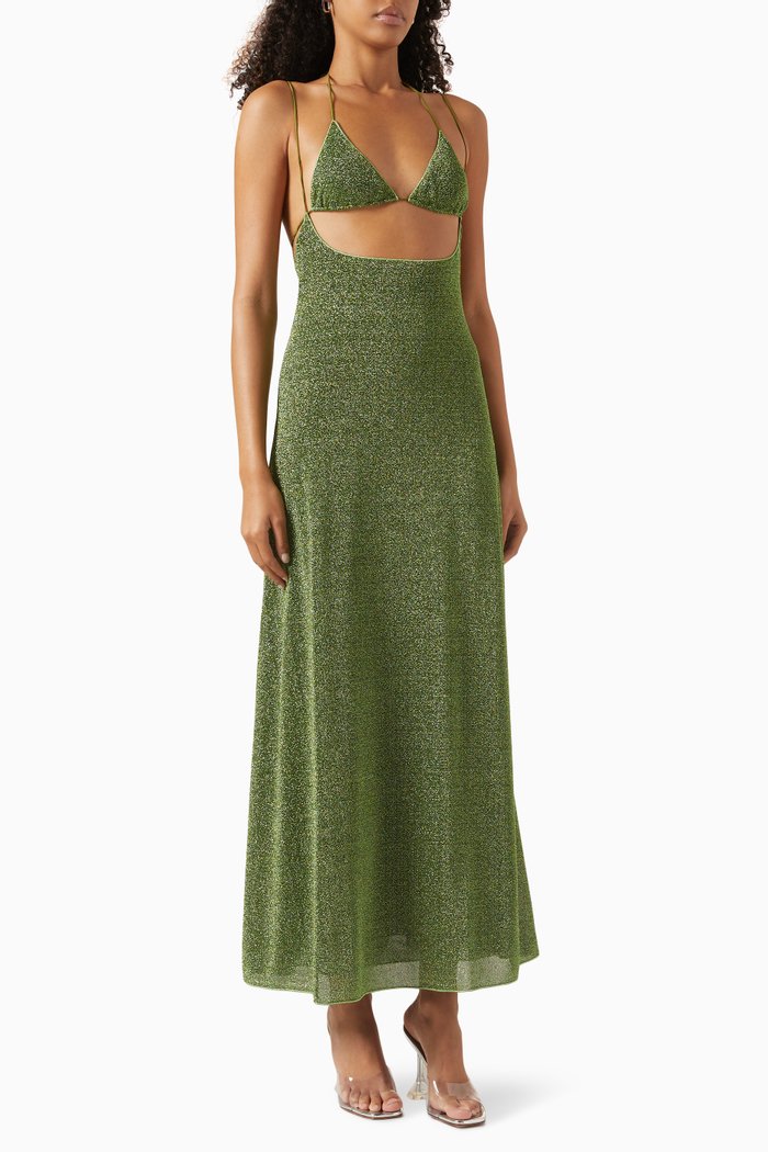 

Lumiere Kini Dress in Lurex, Green