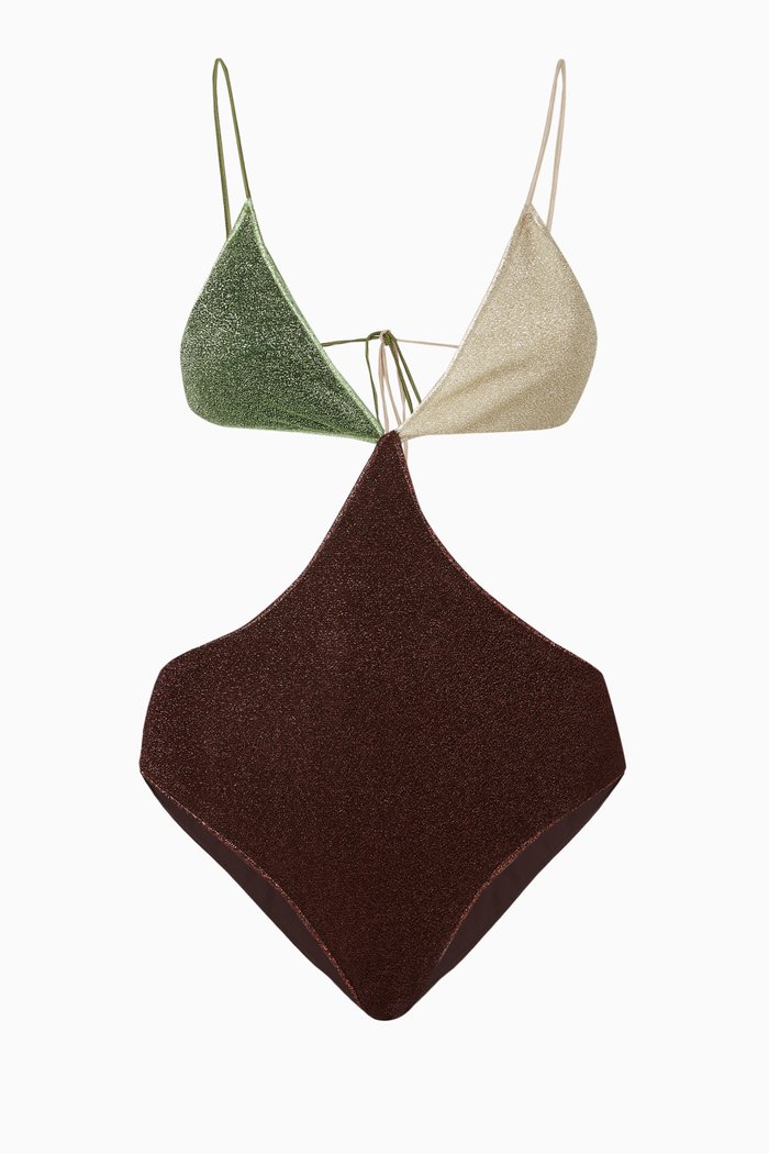 

Lumiere Cut-out One-piece Swimsuit, Multicolour
