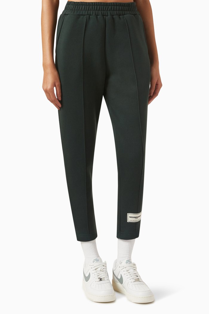 

Tapered Sweatpants in Organic Fleece, Green