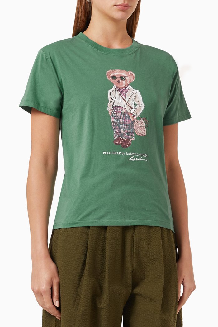 

Madras T-shirt in Jersey, Green