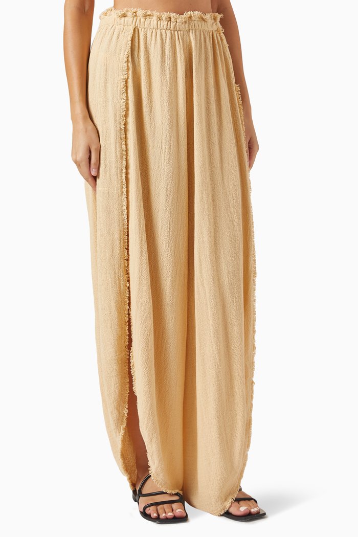 

Xubue Wide-leg Pants in Cotton, Neutral