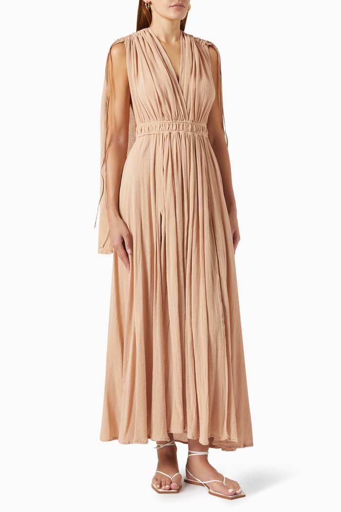 

Chal-Tuni Maxi Dress in Cotton-gauze, Pink