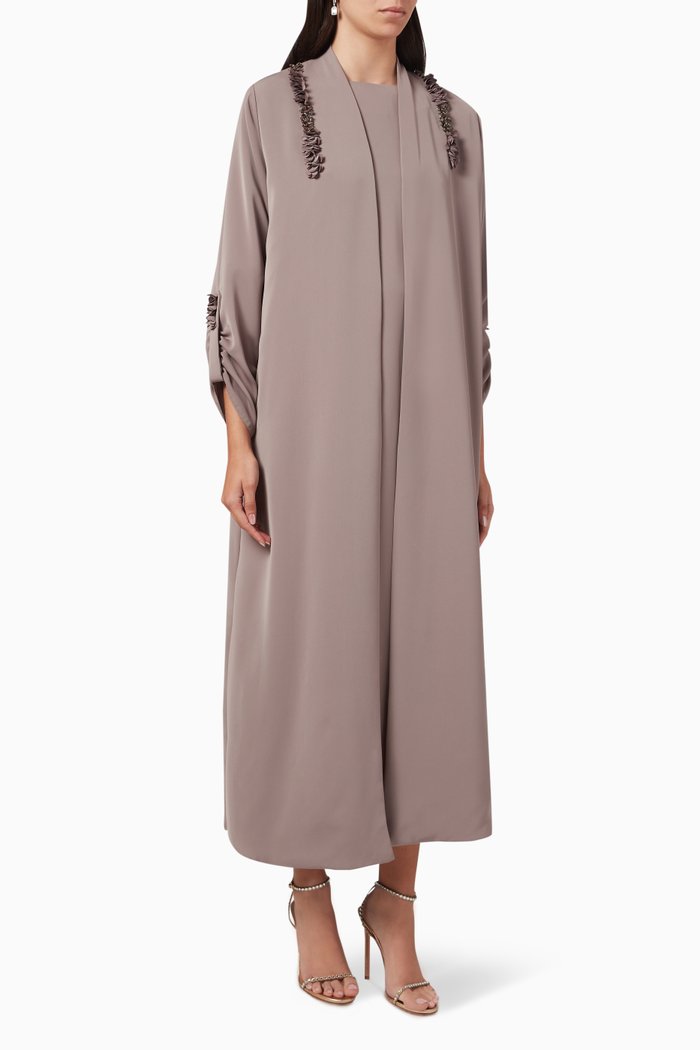 

Embellished Abaya, Neutral