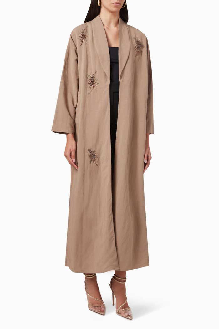 

Embellished Abaya, Neutral