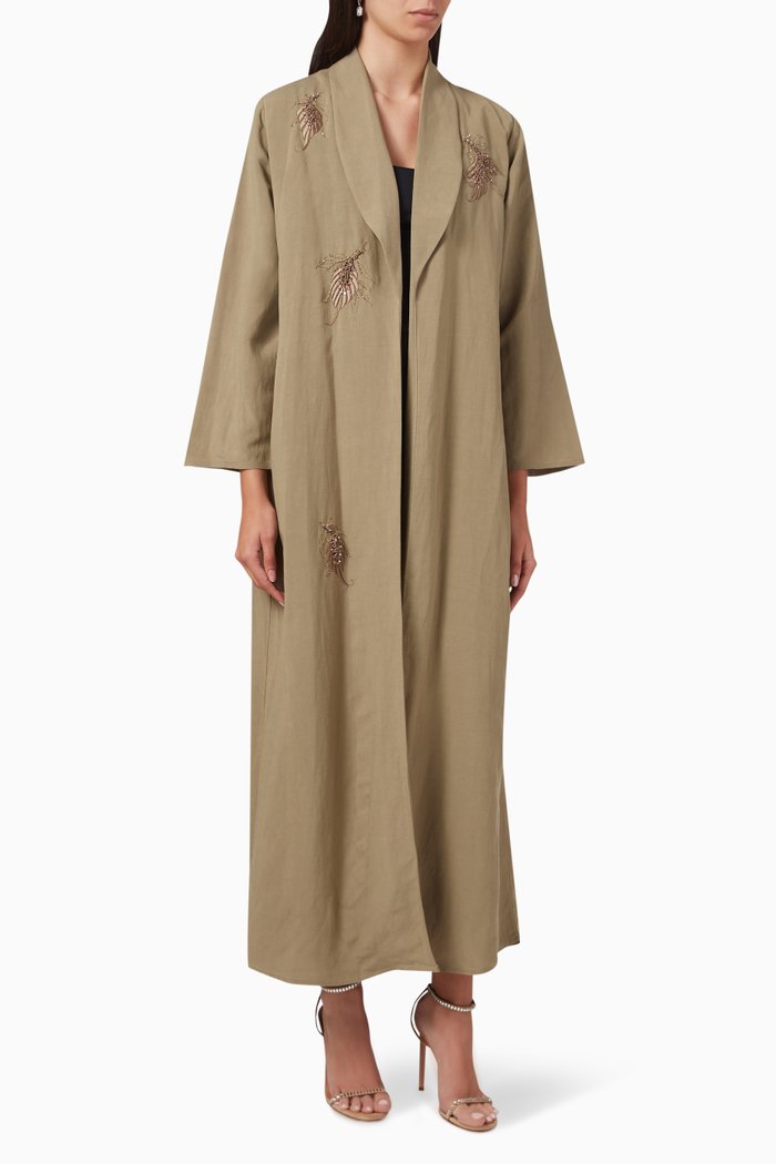 

Embellished Abaya, Green