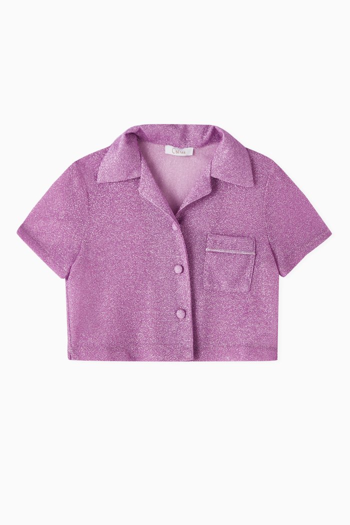 

Glittered Shirt in Polyamide-blend, Purple