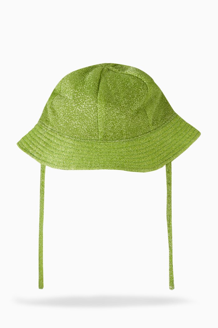 

Glitter Bucket Hat in Polyester-blend, Green
