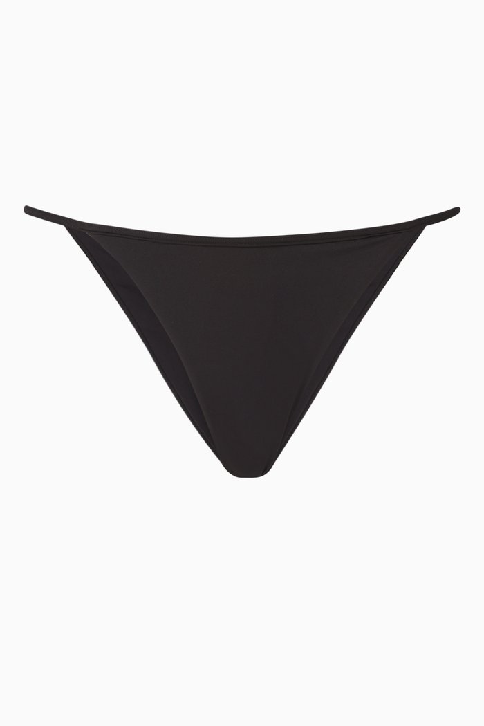

90s Bikini Briefs in Stretch Nylon, Black